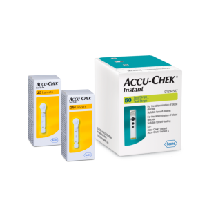 Accu-chek Instant 50 strips with 2 packs of Lancet 25